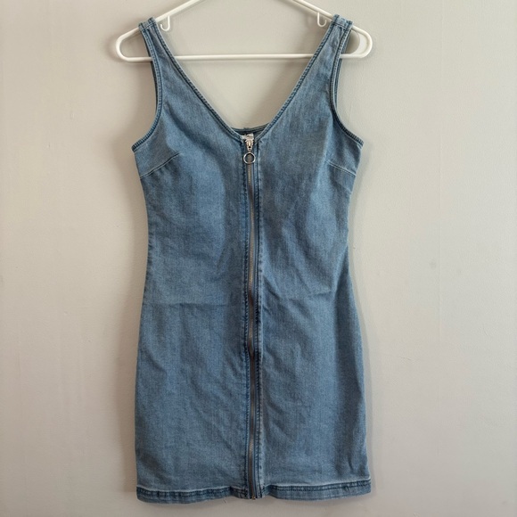 No Boundaries Dresses & Skirts - No Boundaries Zip-Up Denim Mini Dress - Size Small